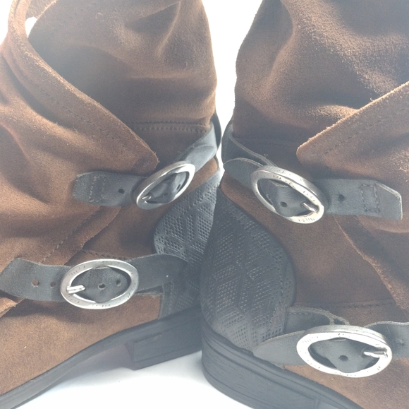 Mis Mooz Sydney Apocalypse Boots l Size 9.5 40 EU l Discontinued l Double Buckle - Picture 11 of 16